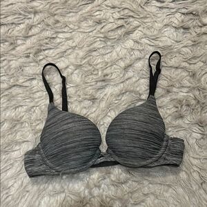 Victoria secret perfect‎ shape under wire push-up gray bra